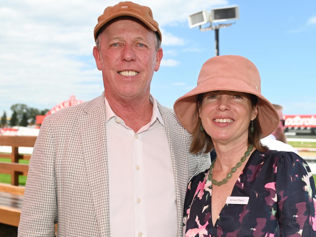 Justin and Jenny ONeill at 2023 Ladbrokes Mackay Cup Mackay Turf Club Saturday 22 July 2023 Picture: Michaela Harlow