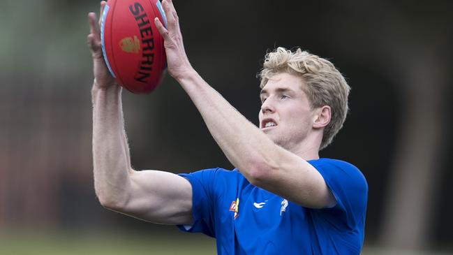 Bulldogs ruckman Tim English showed a lot of promising signs last season. Picture: Michael Klein