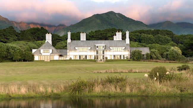 Wharekauhau Country Estate sits beautifully in the landscape.