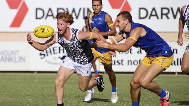 Wanderers won against Palmerston Magpies in Round 8 of the NTFL Men's Premier League at TIO Stadium. Picture: Celina Whan/AFLNT Media