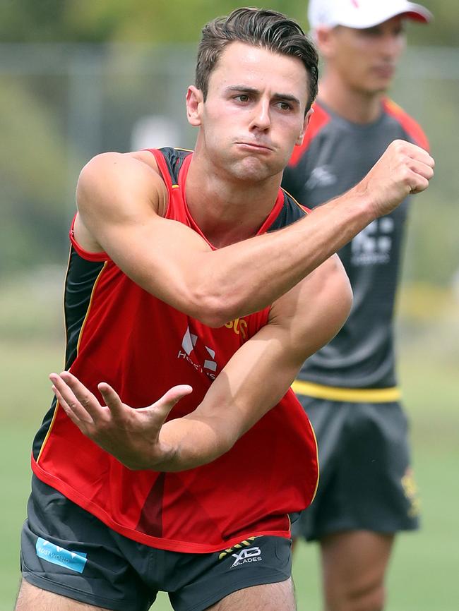 Lachie Weller arrived from Fremantle. Picture: Richard Gosling