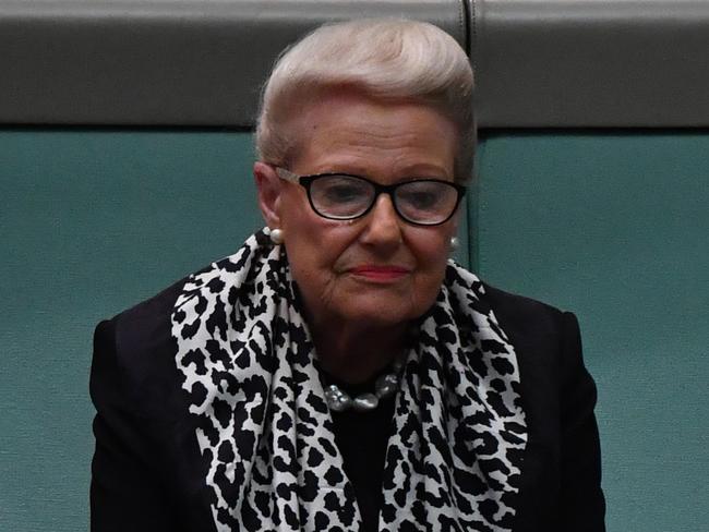 Bronwyn Bishop in question time on Wednesday. Picture: Getty Images