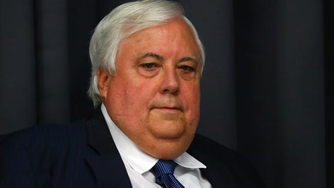 Clive Palmer. ‘You don’t see me running away. Picture: David Clark