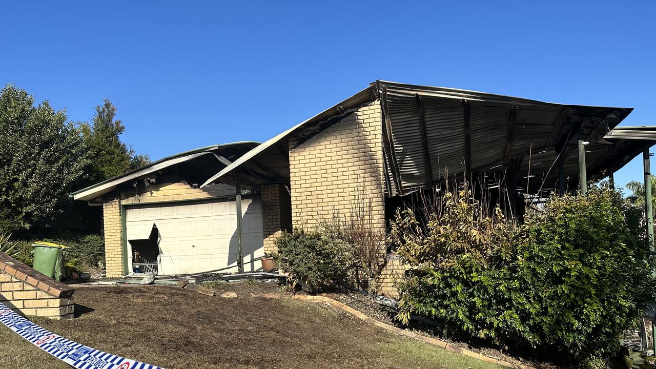 The home was destroyed. Picture: Letea Cavander