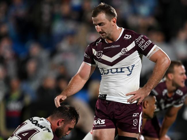 Lachlan Croker is close to a return for Manly. Picture: Hannah Peters/Getty Images