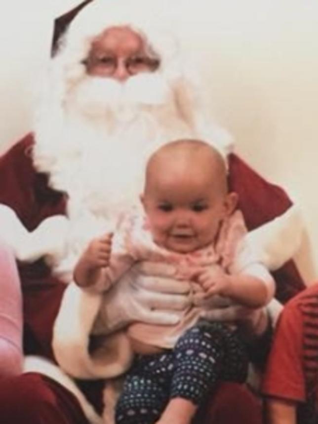 Kamillah’s Santa photo. Picture: Facebook