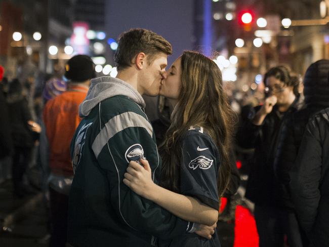 Julia Kauterman, right, and Michael Banes in a rare moment of calm passion.