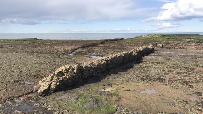 The remains of the third rock pool at Newport. Picture Manly Daily