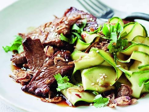 This Asian-style steak and zucchini salad is a midweek winner.