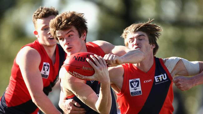 Bayley Fritsch in action for the Casey Demons in the VFL. Picture: Robert Prezioso/AFL Media/Getty Images