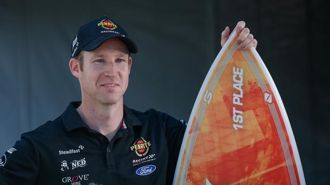 David Reynolds will celebrate taking out the top spot on Pit Lane, with the winning trophy in hand. Picture: Glenn Campbell