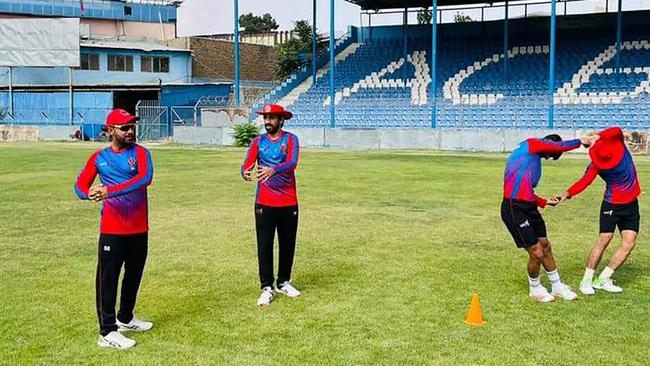 Afghan cricketers resuming training in Kabul days after the Taliban stunning takeover of Afghanistan Picture: AFP