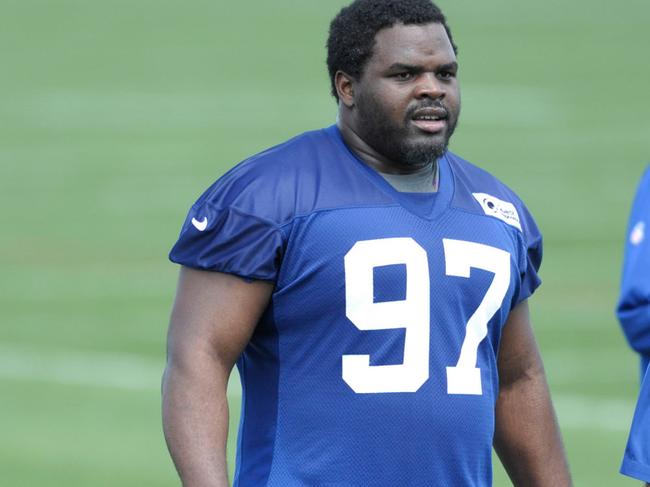 Louis Nix playing for the Giants. Photo: Bill Kostroun/New York Post.