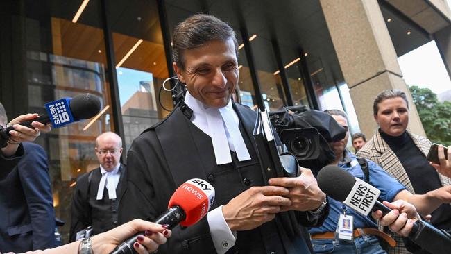 Arthur Moses leaves the Federal Court in Sydney. Picture: AFP