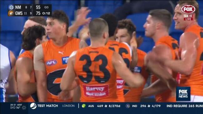 GWS Giants lift a level to see off North Melbourne Kangaroos