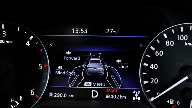 Driver’s have a modern digital display flanked by an analogue tacho and speedo.