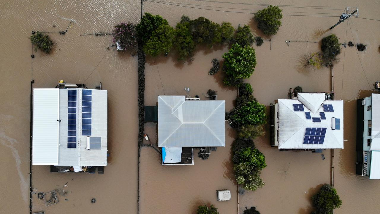 Spending on fossil fuel outweighs the flood relief fund after a massive rain bomb exploded over Australia’s east coast. Picture: Toby Zerna