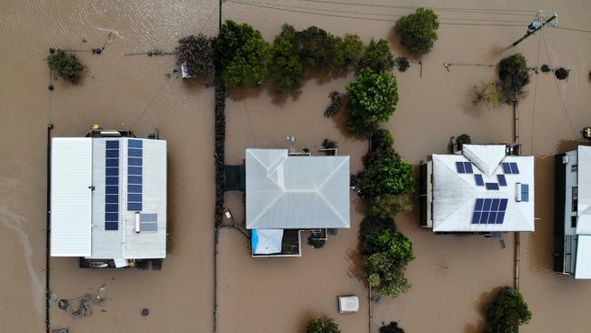 Spending on fossil fuel outweighs the flood relief fund after a massive rain bomb exploded over Australia’s east coast. Picture: Toby Zerna