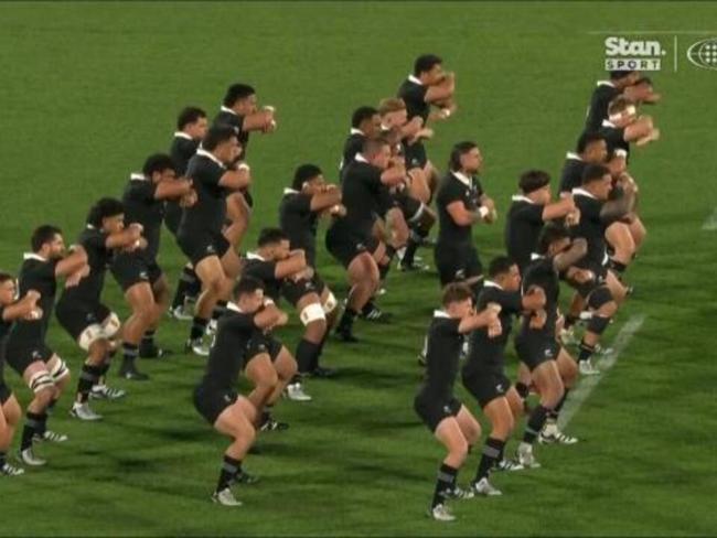 All Blacks perform spine-tingling Haka