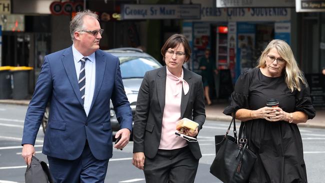 Journalist Hedley Thomas, forensic scientist Kirsty Wright and Vicki Blackburn. Picture: Liam Kidston