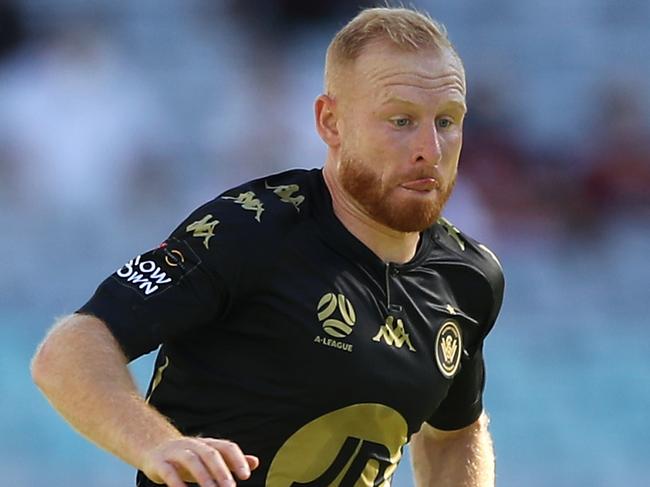 SYDNEY, AUSTRALIA - JANUARY 16: Ziggy Gordon of the Wanderers runs the ball during the A-League match between Sydney FC and the Western Sydney Wanderers FC at ANZ Stadium, on January 16, 2021, in Sydney, Australia. (Photo by Mark Kolbe/Getty Images)