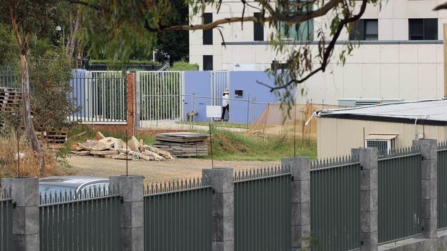 The new Russian embassy under construction in Canberra.