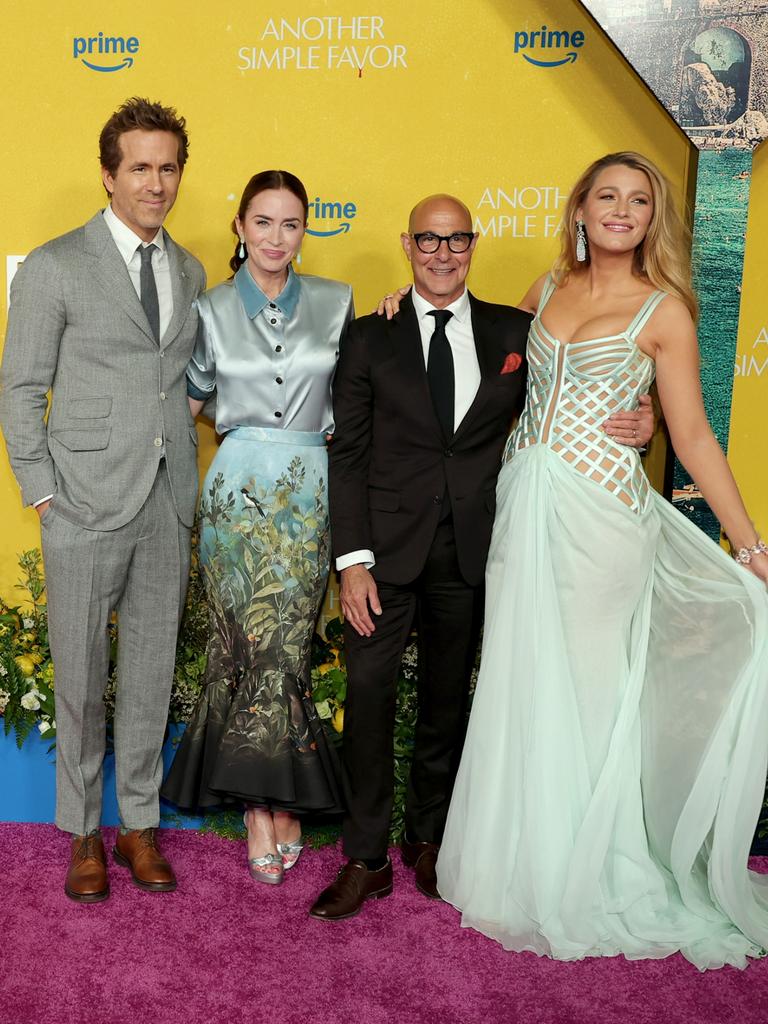 Ryan Reynolds, Emily Blunt, Stanley Tucci and Blake Lively attend 