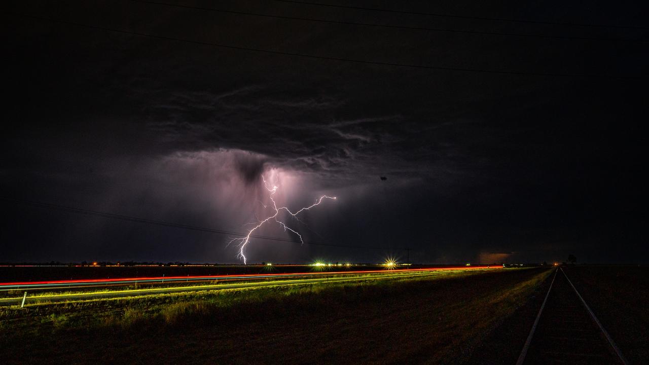 Glenn Hurse from Dalby captured lightning during a severe storm. Picture: Glenn Hurse Photography