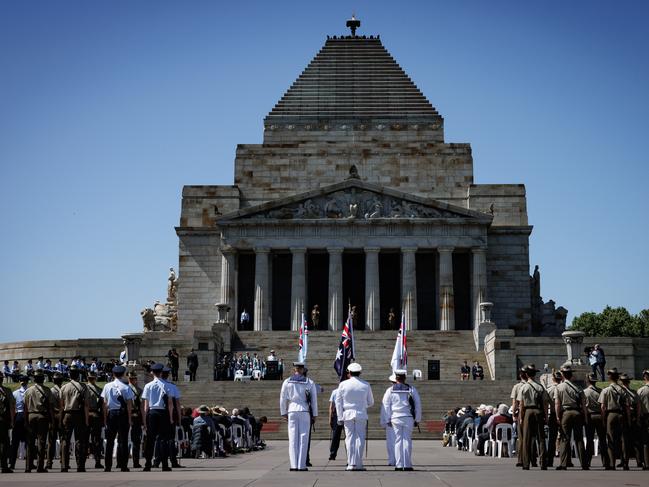 MELBOURNE, AUSTRALIA- NewsWire November 11, 2024: Victorian State Remembrance Day Service.Every year, on 11 November at 11 am-the 11th hour of the 11th day of the 11th month-we pause to remember those individuals who have served and those who have died in all wars and peacekeeping operations.llPicture: NewsWire / Nadir Kinani