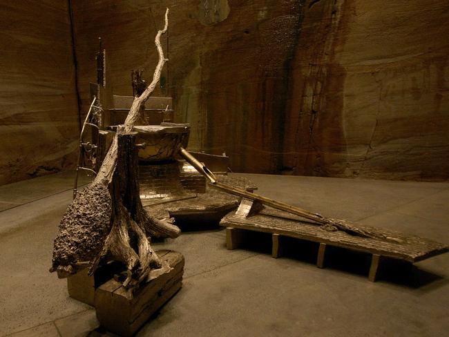 Exhibit 'Shaduf' in the Matthew Barney River of Fundament exhibition at MONA. Pic: Carolyn Docking