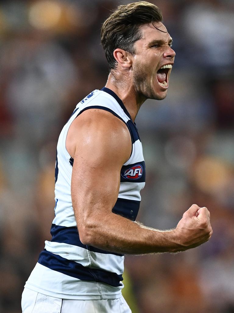 Tom Hawkins won this year’s Coleman Medal. Picture: Getty