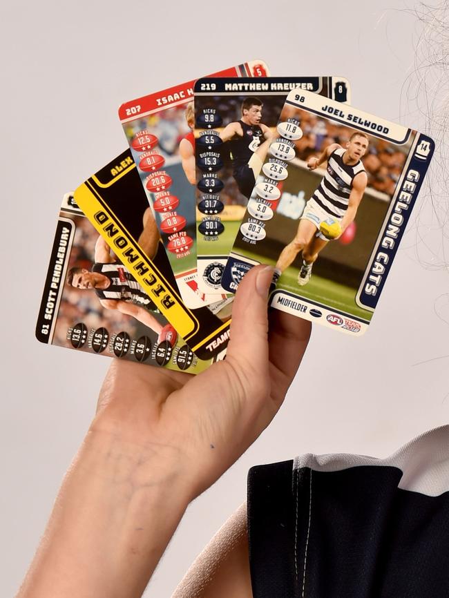 Footy cards are a perennial problem for Victorian schools. Picture: Jay Town