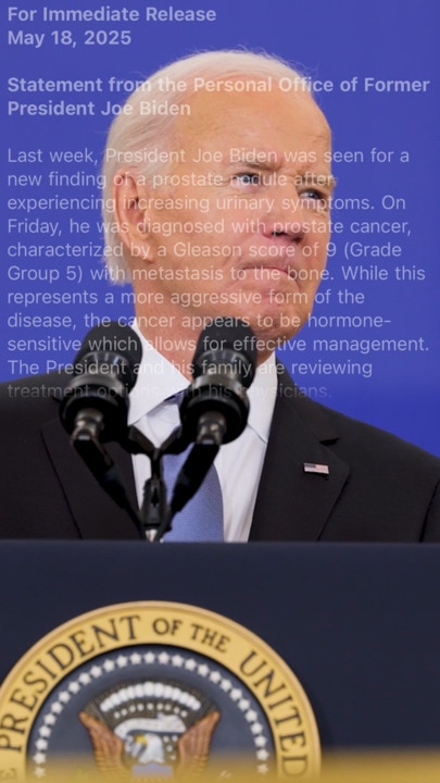 Biden diagnosed with aggressive form of cancer