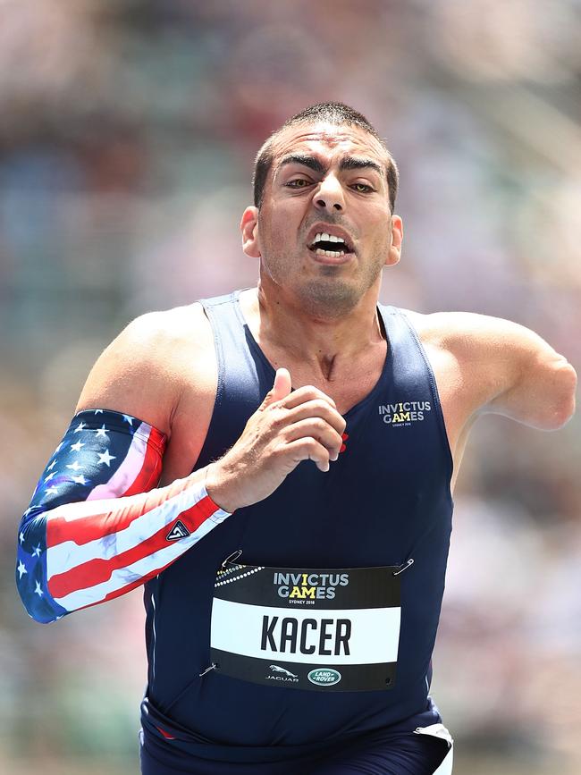 Mike Kacer of the United States competes in the Men's 1500m IT3. Picture: Mark Metcalfe/Getty Images for The Invictus Games Foundation