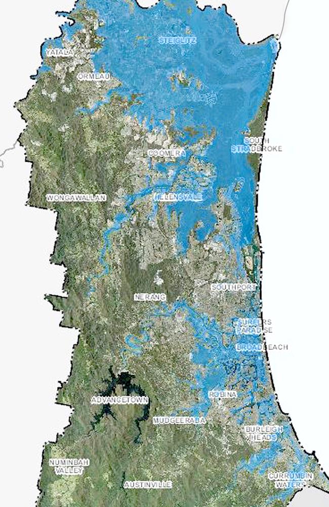 Flood Zone Gold Coast What's So Scary About New Gold Coast Flooding Maps Is The Cost Of Your Home  Insurance | Gold Coast Bulletin