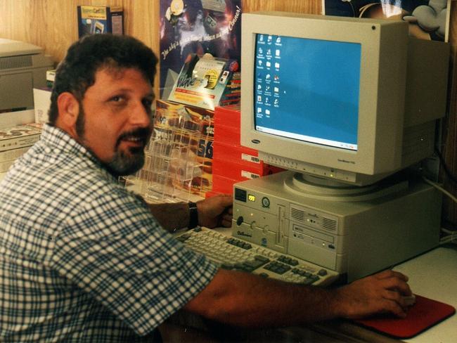 Angelo Cosenza, owner operator of Ace Computers in Ingham in 2001.