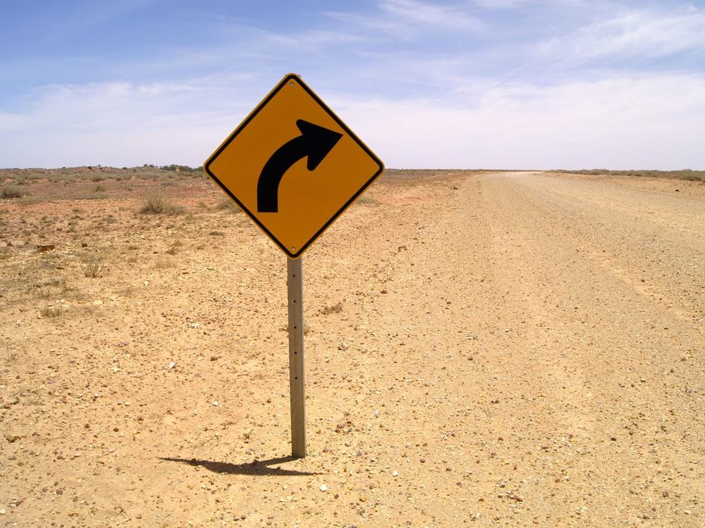 RACQ is advising Victorians against taking the long way home from Queensland unless they are completely prepared to tackle the long dirt roads. Picture: Peter MacMillan.