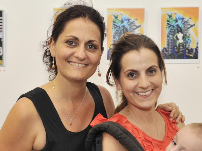 Anna Gikas (left) was sacked after she asked for an extension to the NT’s vaccine mandate after her sister Eleni Roussos (right) contracted a severe cardiac condition following her first Covid vaccination.