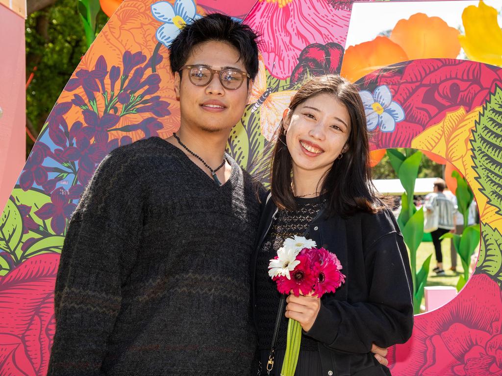 Koki Nishiyama and Karin Shibata. Toowoomba Carnival of Flowers Festival of Food and Wine. Saturday September 14th, 2024. Picture: Bev Lacey