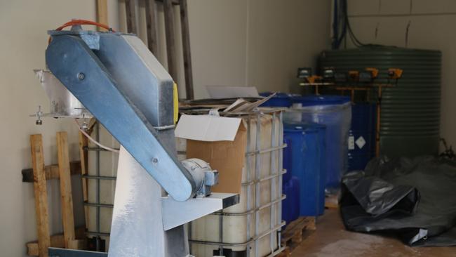 The lab is in the process of being dismantled. Pictures: NSW Police