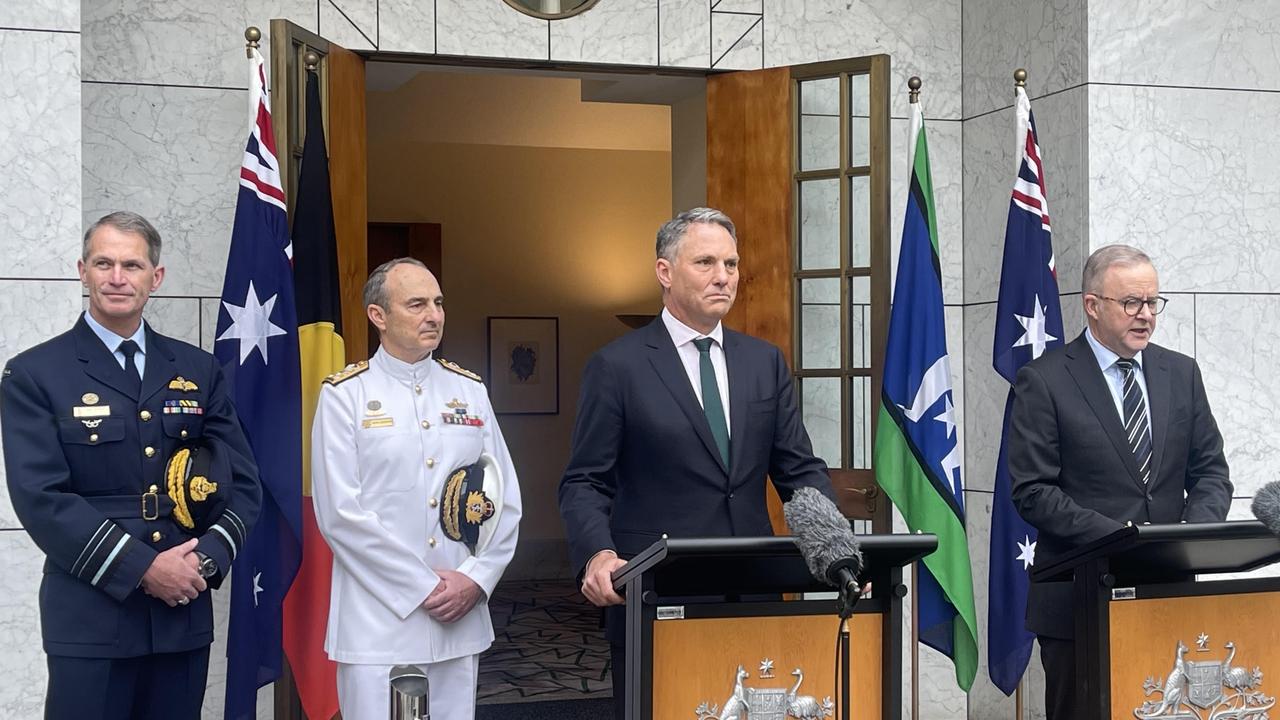 Richard Marles announced changes to senior defence ranks on Tuesday. Picture: NCA NewsWire/ Ellen Ransley