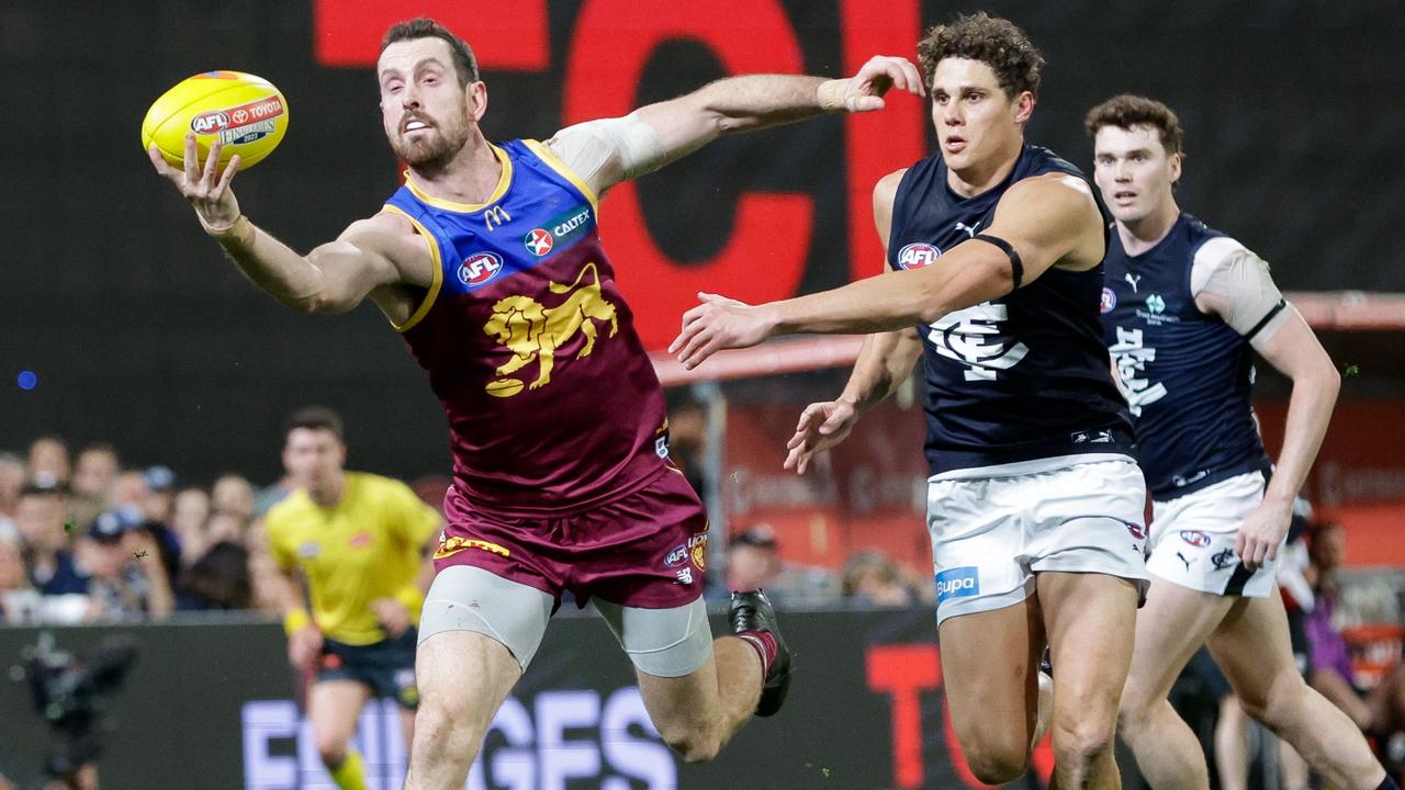 Darcy Gardiner won his match-up with Charlie Curnow. Picture: Getty Images