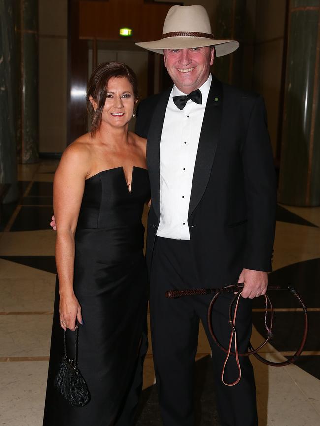 Barnaby Joyce and Natalie at last year’s Midwinter Ball. Picture Ray Strange