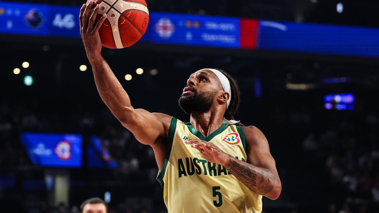 Australia finished on a positive note with a 100-84 win over Georgia. Picture: Takashi Aoyama/Getty Images