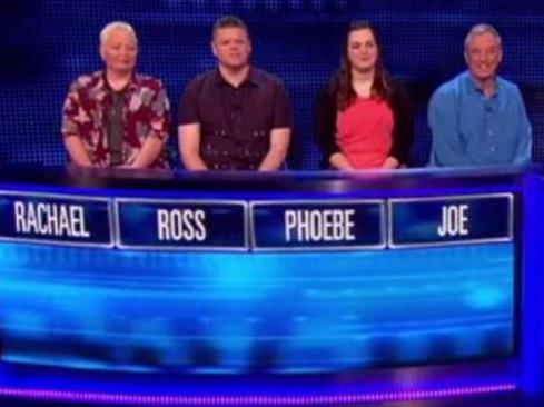 Family on The Chase share same names as Friends characters. Credit: The Chase/ITV