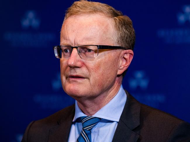 Mr Lowe says the cash rate won’t rise until inflation is ‘sustainably’ in the target range. Picture: James Brickwood / AFR News