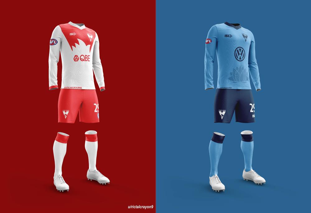 AFL 2019: Soccer kits for AFL clubs, concept kits, AFL teams as soccer  clubs designs, sports graphic design