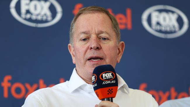 Martin Brundle is no stranger to awkward situations. Photo by Jack Thomas/Getty Images for Fox Sports