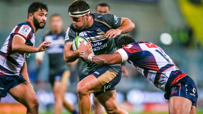 Chris Alcock in action for the Brumbies last season.
