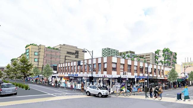 The Preston Market plans include high-rises and new street fronts. Picture: Supplied